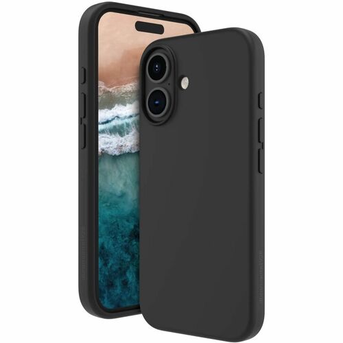 dbramante1928 ApS Monaco Case for Apple iPhone 16 Plus Smartphone - Night Black - Super Soft - Impact Resistant, Anti-slip