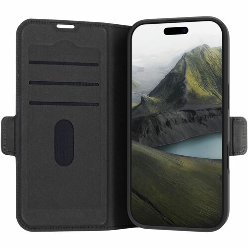 dbramante1928 ApS Carrying Case (Folio) Apple iPhone 16 Plus Smartphone - Black - Impact Resistant - Polyurethane, Plastic
