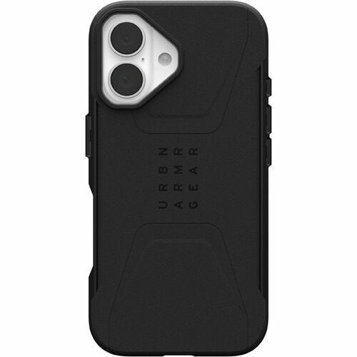 Urban Armor Gear Civilian Rugged Case for Apple iPhone 16 Smartphone - Black - Drop Resistant, Wear Resistant, Scratch Res