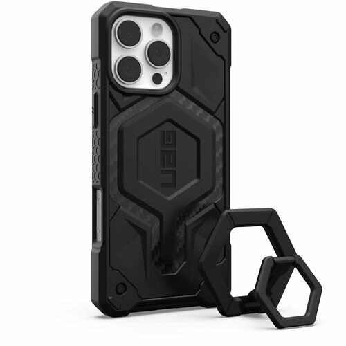Urban Armor Gear Monarch Pro Case for Apple iPhone 16 Pro Max Smartphone - Carbon Fiber, Black - Shock Resistant, Impact R
