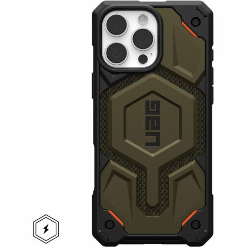 Urban Armor Gear Monarch Pro Rugged Case for Apple iPhone 16 Pro Max Smartphone - Kevlar Elemental Green - Shock Resistant