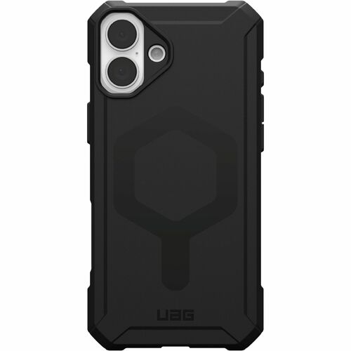 Urban Armor Gear Essential Armor Case for Apple iPhone 16 Plus Smartphone - Hex Pattern - Black - Drop Resistant, Impact R
