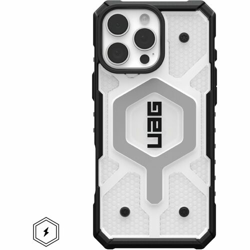 Urban Armor Gear Pathfinder Clear Case for Apple iPhone 16 Pro Max Smartphone - Hex Pattern - Ice - Drop Resistant, Impact