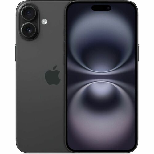 Apple iPhone 16 Plus 128 GB Smartphone - 17 cm (6.7") OLED 2796 x 1290 - A18Hexa-core (6 Core) - iOS 18 - 5G - Black - Bar