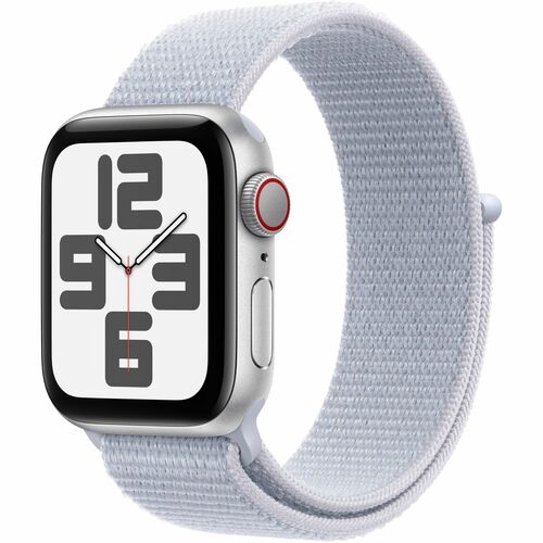 Apple Watch SE Smartwatch - 44 mm Case Height - 38 mm Case Width - Silber Case Color - Aluminium Case Material - Wireless 