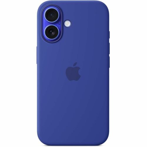 Apple Hülle für Apple iPhone 16 Smartphone - Ultramarine - Seidig, Softtouch - Kratzfest, Sturzsicher - Silikon, MicroFibe