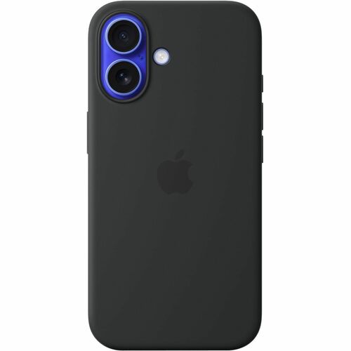Apple Hülle für Apple iPhone 16 Smartphone - Schwarz - Seidig, Softtouch - Kratzfest, Sturzsicher - Silikon, MicroFiber - 