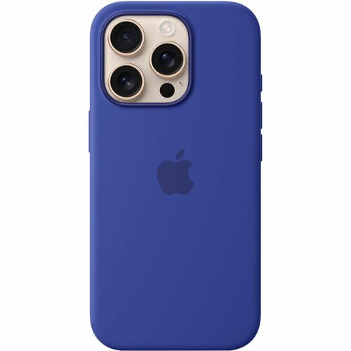 Apple Hülle für Apple iPhone 16 Pro Smartphone - Ultramarine - Seidig, Softtouch - Kratzfest, Sturzsicher - Silikon, Micro