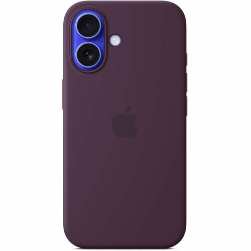 Apple Hülle für Apple iPhone 16 Smartphone - Pflaume - Seidig, Softtouch - Kratzfest, Sturzsicher - Silikon, MicroFiber - 