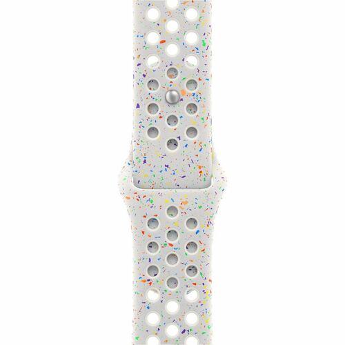 Apple Einstellbar Smartwatch-Band - 1 - Medium (M)/Large (L) - Pin & Tuck Aufsatz - Reines Platin - Aluminium, Fluorelastomer