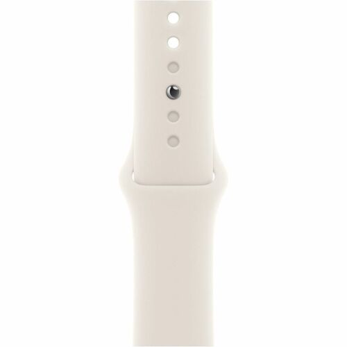 Apple Einstellbar Smartwatch-Band - 1 - Medium (M)/Large (L) - Pin & Tuck Aufsatz - Starlight - Fluorelastomer