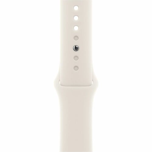 Apple Einstellbar Smartwatch-Band - 1 - Medium (M)/Large (L) - Pin & Tuck Aufsatz - Starlight - Fluorelastomer