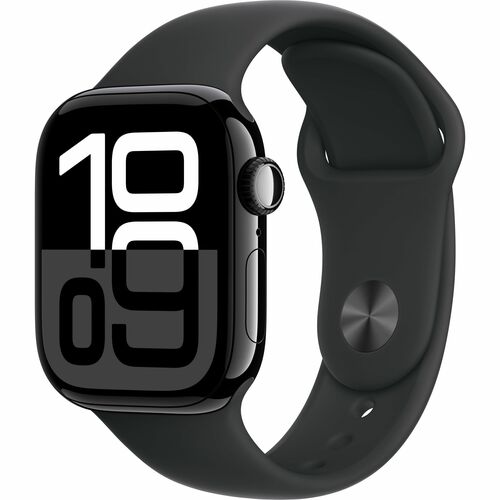 Apple Watch Series 10 Smartwatch - 42 mm Case Height - 36 mm Case Width - Schwarz Case Color - Schwarz Band Color - Alumin