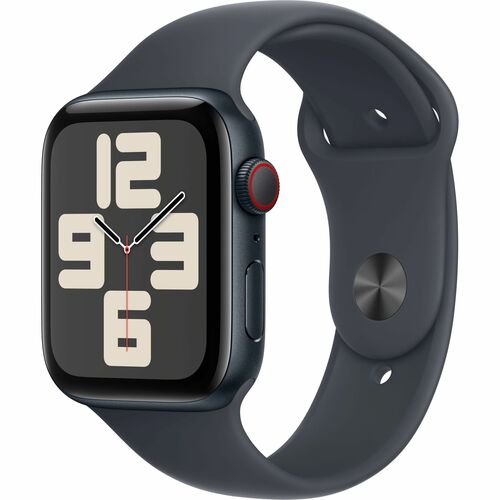 Apple Watch SE Smartwatch - 40 mm Case Height - 34 mm Case Width - Mitternacht Case Color - Mitternacht Band Color - Alumi