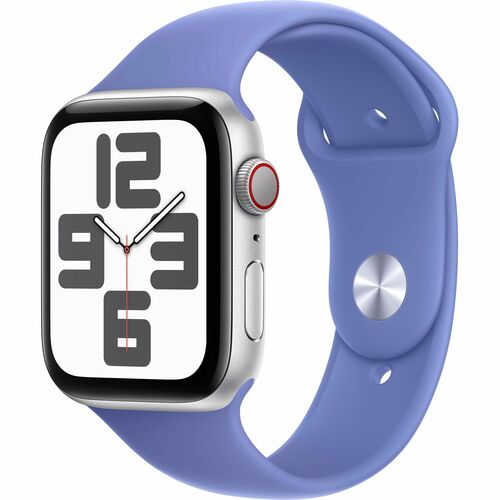 Apple Watch SE Smartwatch - 44 mm Case Height - 38 mm Case Width - Silber Case Color - Denim Band Color - Aluminium Case M