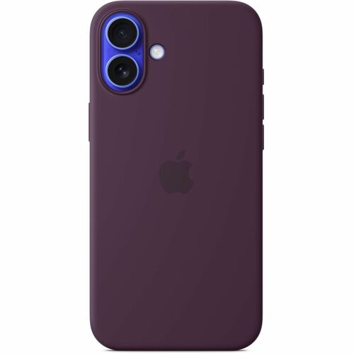 Apple Case for Apple iPhone 16 Plus Smartphone - Plum - Silky, Soft-touch - Scratch Resistant, Drop Resistant - Silicone,