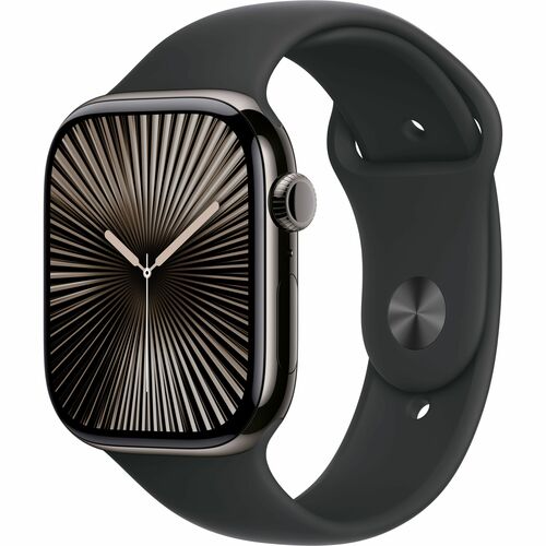 Apple Watch Series 10 Smart Watch - 42 mm Case Height - 36 mm Case Width - Slate Case Color - Black Band Color - Titanium 