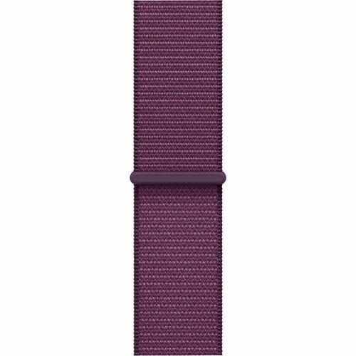 Apple Adjustable Smartwatch Band - 1 - One Size - Hook & Loop Attachment - Plum - Polyester