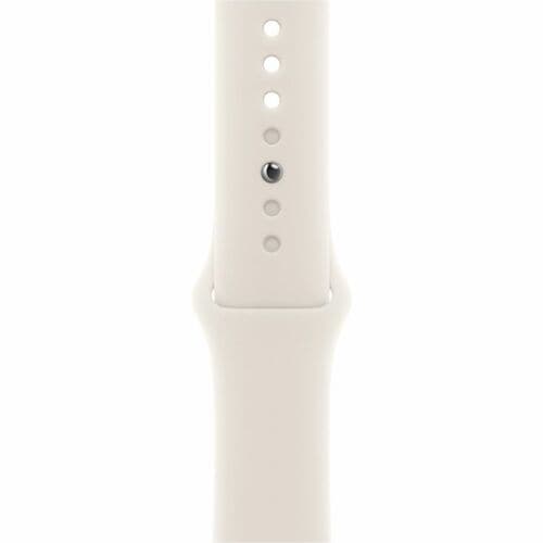 Apple Adjustable Smartwatch Band - 1 - Medium (M)/Large (L) - Pin-and-tuck Attachment - Starlight - Fluoroelastomer