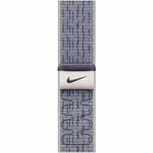 Apple Adjustable Smartwatch Band - 1 - One Size - Hook & Loop Attachment - Blue, Grey - Woven Nylon, Nylon Weave
