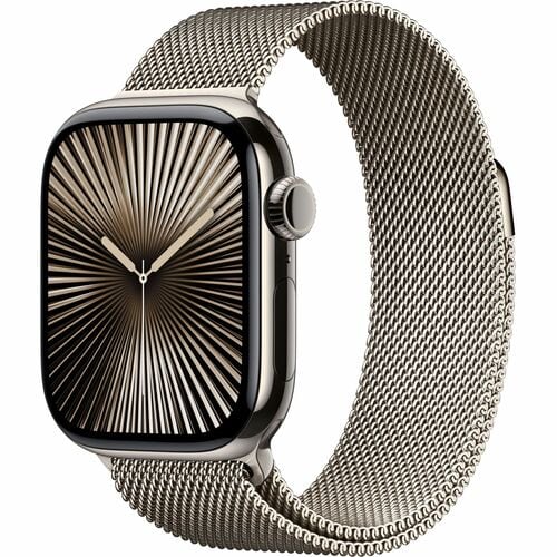 Apple Watch Series 10 Smart Watch - 42 mm Case Height - 36 mm Case Width - Natural Case Color - Natural Band Color - Titan