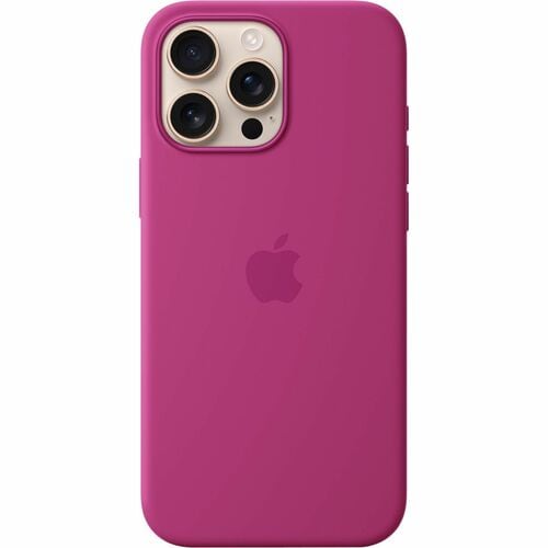 Apple Case for Apple iPhone 16 Pro Max Smartphone - Fuchsia - Silky, Soft-touch - Drop Resistant, Scratch Resistant - Sili