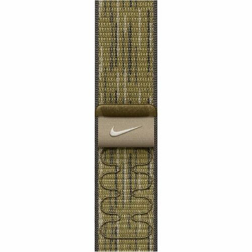 Apple Adjustable Smartwatch Band - 1 - One Size - Hook & Loop Attachment - Green, Grey - Woven Nylon