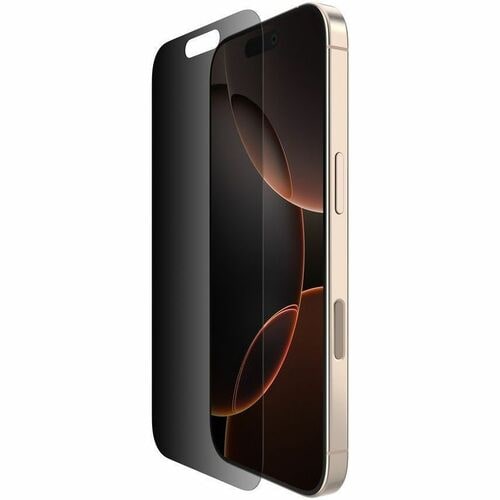 Belkin ScreenForce InvisiGlas 9H Glass Privacy Screen Protector for iPhone 16 Pro - 1 Piece - For OLED iPhone 16 Pro - Ant