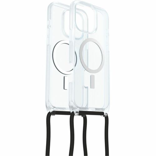 OtterBox React Carrying Case Apple iPhone 16 Pro Max Smartphone - Clear - Drop Resistant - Plastic Body - Shoulder Strap, 