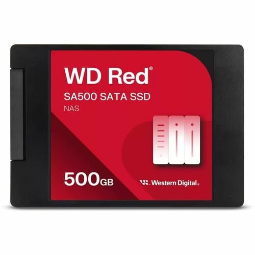 WD Red SA500 WDS500G1R0A 500 GB Solid State Drive - 2.5" Internal - SATA (SATA/600) - NAS Device Supported - 350 TB TBW - 