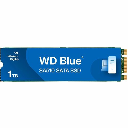 WD Blue SA510 WDS100T3B0B-00AXS0 1 TB Solid State Drive - M.2 2280 - SATA - Computer Device Supported - 400 TB TBW - 5 Yea