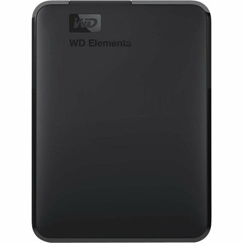 WD Elements WDBHJS0060BBK-WESN 6 TB Portable Hard Drive - External - Black - USB 3.0, USB 3.1 (Gen 1), USB 3.2 (Gen 1) Mic