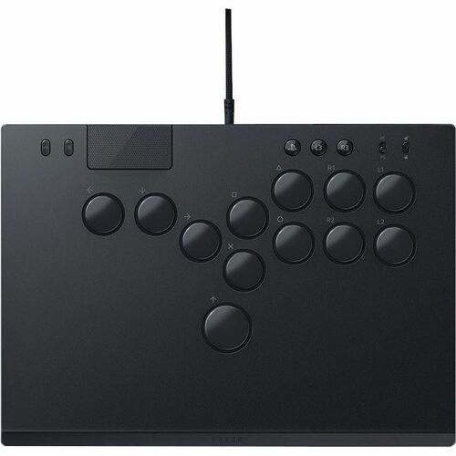 Razer Kitsune All-Button Optical Arcade Controller - Cable - USB - PlayStation 5, PC - 10.10 ft Cable - Black