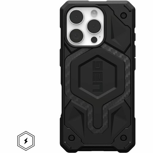 Urban Armor Gear Monarch Pro iPhone 16 Pro Case - Carbon Fiber - For Apple iPhone 16 Pro Smartphone - Carbon Fiber - Drop 