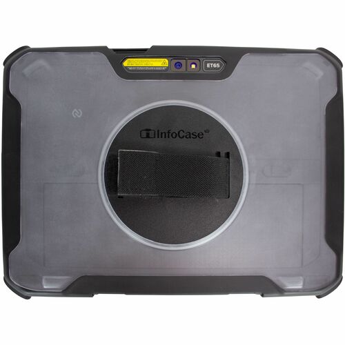 InfoCase Rugoso Estojo de transporte Tablet - Claro - Policarbonato, Poliuretano termoplástico (TPU) Corpo - Alça de mão