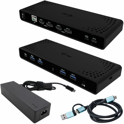 i-tec USB Type C Docking Station for Monitor, Smartphone, Microphone, Notebook, Tablet - Charging Capability - 100 W - 2 D