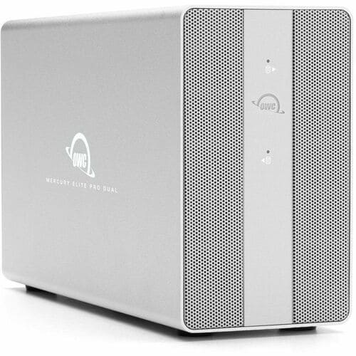 OWC Mercury Elite Pro Dual with 3-Port Hub External Storage Solution - 2 x HDD Supported - 0 x HDD Installed - 2 x SSD Sup