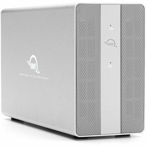 OWC Mercury Elite Pro Dual with 3-Port Hub External Storage Solution - 2 x HDD Supported - 2 x HDD Installed - 16 TB Insta