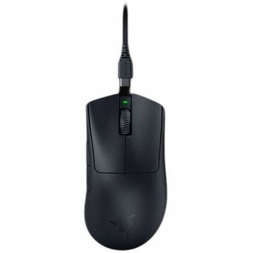 Razer DeathAdder V3 Pro Gaming Mouse - Optical - Wireless - Bluetooth - 2.40 GHz - Rechargeable - Black - USB - 30000 dpi 