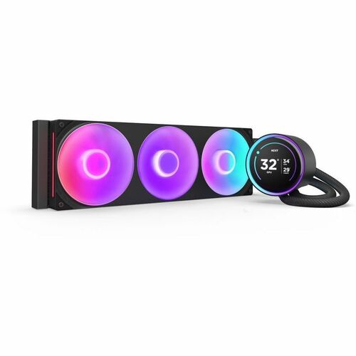 NZXT Kraken Elite 360 RGB RL-KR36E-B2 1 Cooling Fan/Radiator/Pump - CPU, Processor - 127.63m³/h Maximum Airflow - 2400 rpm