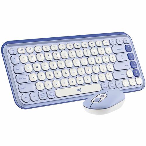 Logitech POP ICON COMBO, Bluetooth Keyboard and Mouse Combo, Comfortable Typing, Programmable Keys and Buttons, Quiet Clic