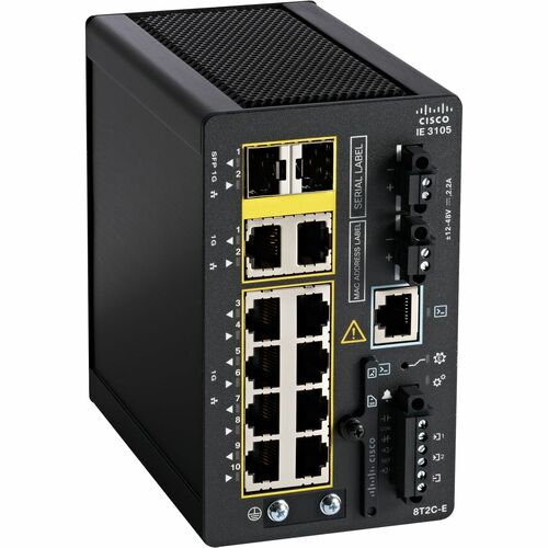 Cisco Catalyst IE3100 Rugged 10 Ports Manageable Ethernet Switch - Gigabit Ethernet - 10/100/1000Base-T, 1000Base-X - 3 La