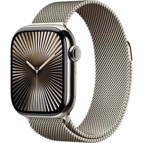 Watch Series 10 GPS + Cellular 42mm Natural Titanium Case with Natural Milanese Loop