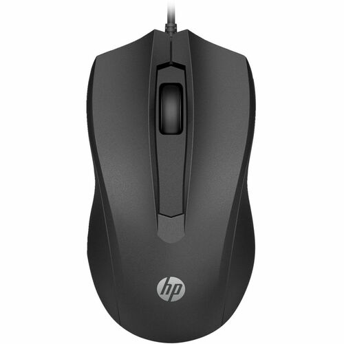 HP 105 Mouse - USB Type A - Optical - 3 Button(s) - Cable - 1600 dpi - Scroll Wheel - Symmetrical