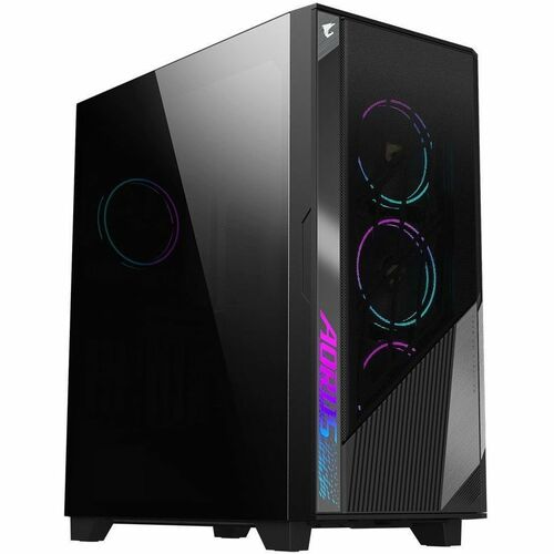 Aorus Computer Case - Mini ITX, Micro ATX, ATX Motherboard Supported - Mid-tower - Steel, Plastic, Glass, Tempered Glass, 