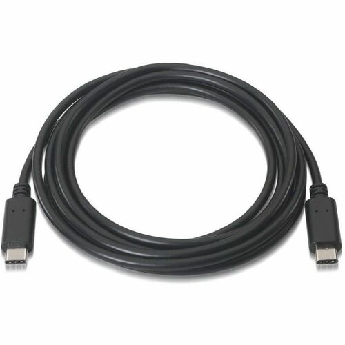CABLE USB 2.0 3A TIPO USB-C/M-USB-C/M BLACK 1.0M