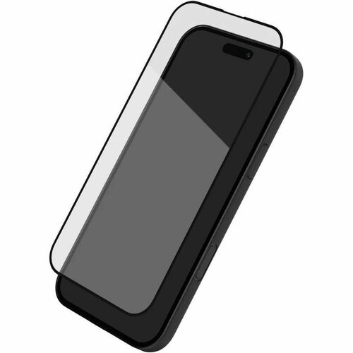 PEEL iPhone 16 Plus Tempered Glass Screen Protector Black, Transparent - For 6.7" (169.93 mm) OLED iPhone 16 Plus - Scratc