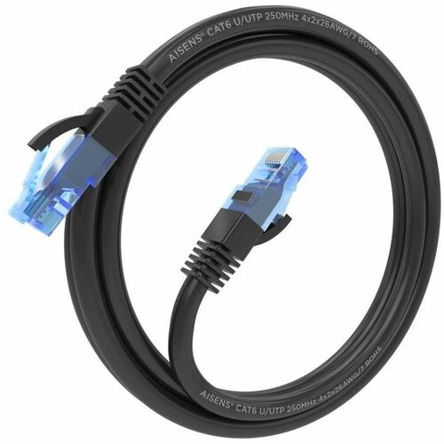 CABLE RED HEADLINE RJ45 CAT.6 UTP AWG26 CCA BLACK 1.0M