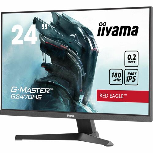 Moniteur de jeu LCD iiyama G-MASTER Red Eagle G2470HS-B1 24" Class Full HD - 16:9 - Noir mat - 60,5 cm (23,8") Viewable - 