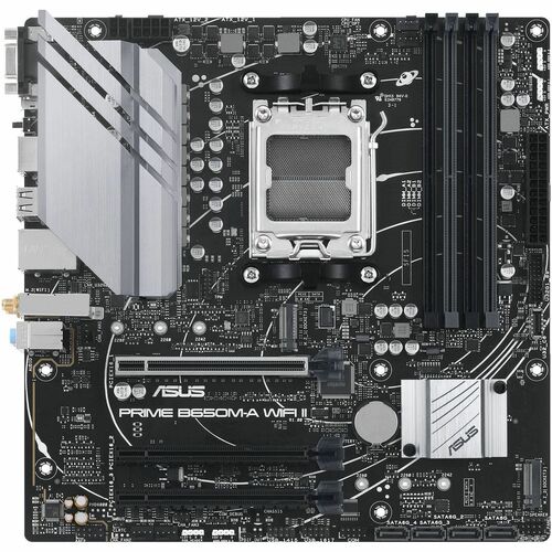 Scheda madre desktop da gioco Asus Prime B650M-A WIFI II - AMD B650 Chipset - Socket AM5 - Micro ATX - Ryzen 7, Ryzen 8, R